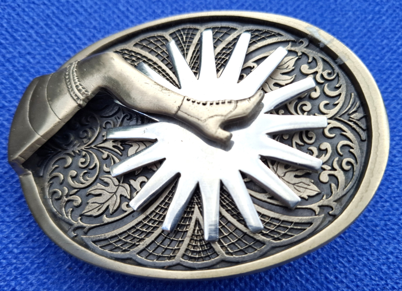 Vintage Gürtelschnalle - Award Design Medals THE GAL LEG – Bild 1
