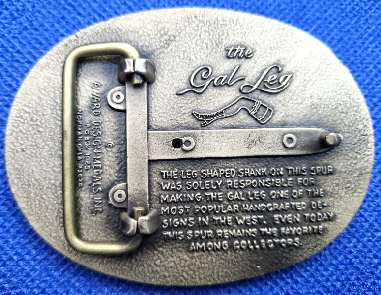 Vintage Gürtelschnalle - Award Design Medals THE GAL LEG – Bild 2