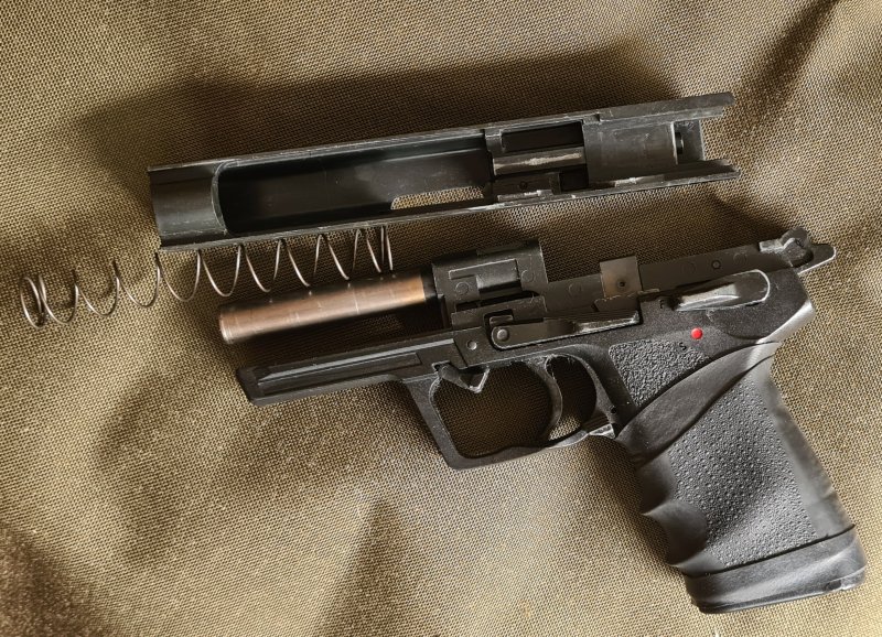 Heckler & Koch P8 von Röhm 2 Magazine + Paddle Holster 9mm PAK Scheckschuß Pistole Bundeswehr – Bild 3