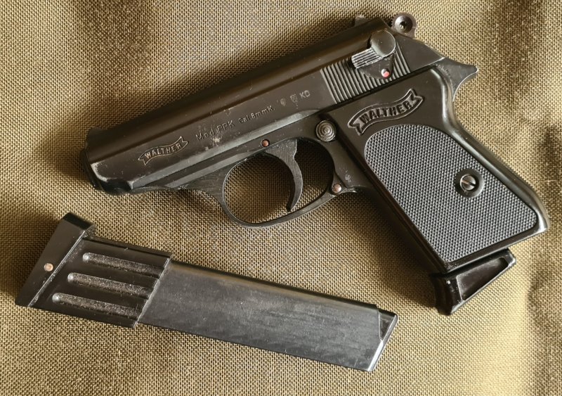Selten Walther PPK 8mm PAK + verlängertes Magazin + 3 Holster Sammler Waffe Pistole – Bild 1