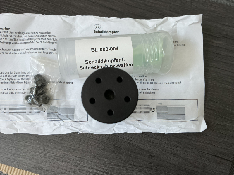 Schalldämpfer für Schreckschusswaffen – bilde 2