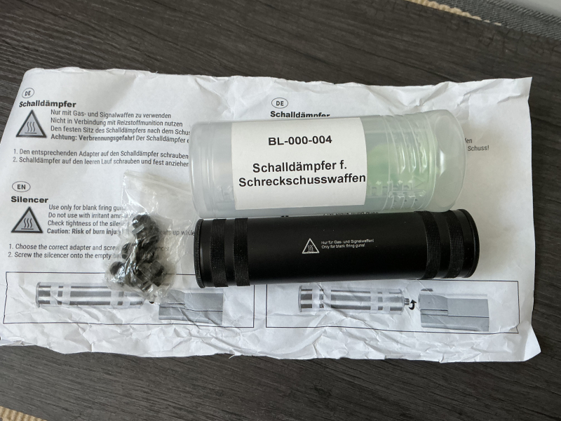 Schalldämpfer für Schreckschusswaffen – bilde 4
