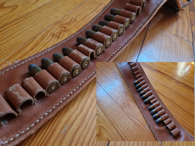 Westerngürtel, Leder Holster, Cowboy Gürtel inklusive Colt Single Action Army .45 Replika, COLT SAA – Bild 6