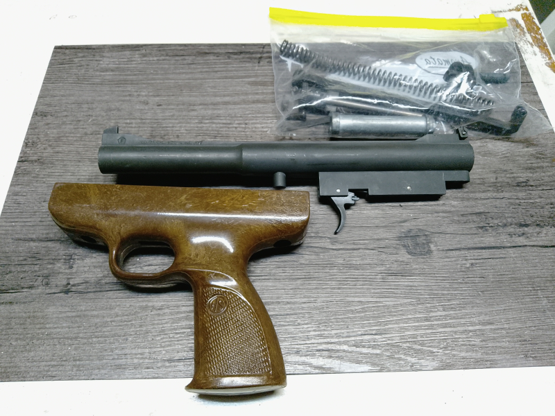 Seitenspanner Luftpistole,H. Schmidt Ostheim, Mod. 71, defekt als Ersatzteile – Bild 2