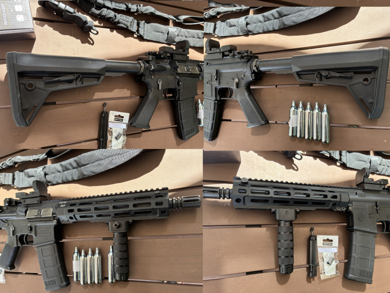 VFC KAC SR16 GBB Short 10,3 (10,5) mit Rare Arms M-Lok Handguard CO2 Magazin Frontgriff Sling RedDot – Bild 3