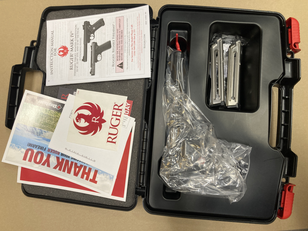 Ruger Mark IV Target 5,5" .22lr brüniert inkl. Zubehör – Bild 4