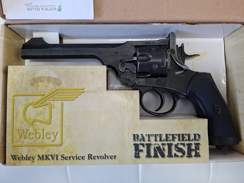 Webley MKVI Service Revolver cal 4,5 BB und Diabolo used Look neu – Bild 1