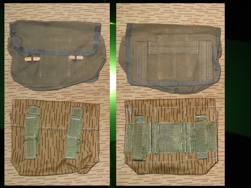 === 2versch. orig DDR/NVA Hadgranatentasche (unbenutzt) -1x altes Mod. / 1x UTV – No Makarow AK47 == – Bild 1