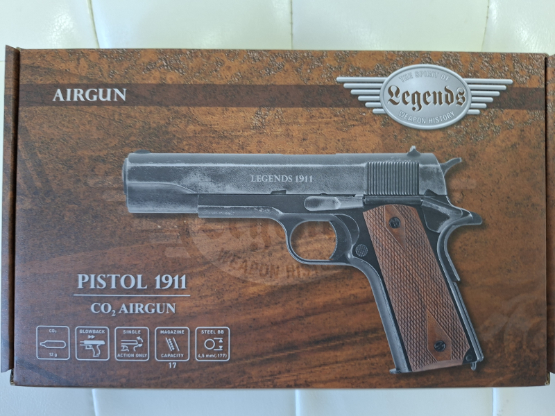Pistole Legends 1911 Battlefield Finish cal 4.5 BB Co2 – Bild 2