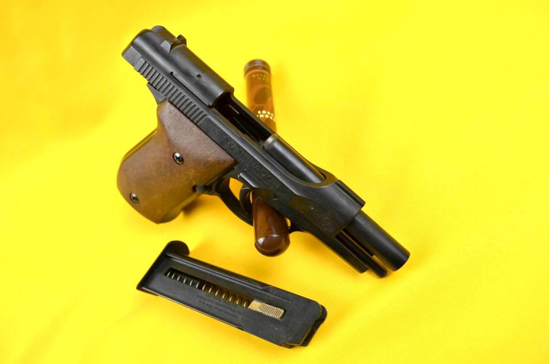 Neuwertige, sehr gepflegte Weihrauch HW 94, brüniert # 9 mm RK # PTB 457 – Bild 2
