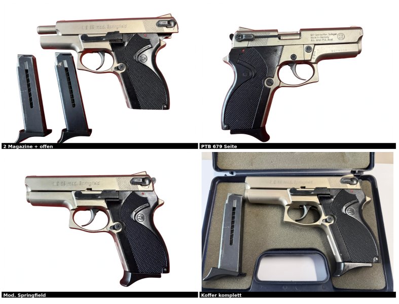 ME 69 mod. Springfield PTB 679 - Made in Germany - 2 Magazine - Koffer - 90er Jahre – Bild 1