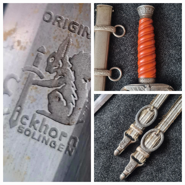 Heeresdolch Offiziesdolch Carl Eickhorn Solingen Orginal – Bild 3
