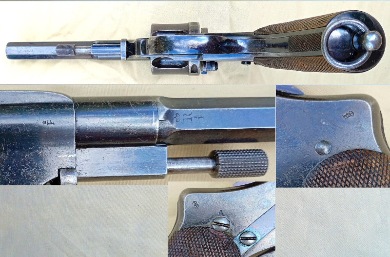 Nagant Revolver M1893 Norwegische Marine m/93 nummerngleich Kal.7,5mm – Bild 5