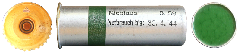 Wehrmacht Signalpatrone grün Kal. 4 1938 – Bild 1
