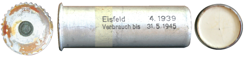 Wehrmacht Signalpatrone weiß Kal. 4 1939 EISFELD – Bild 1
