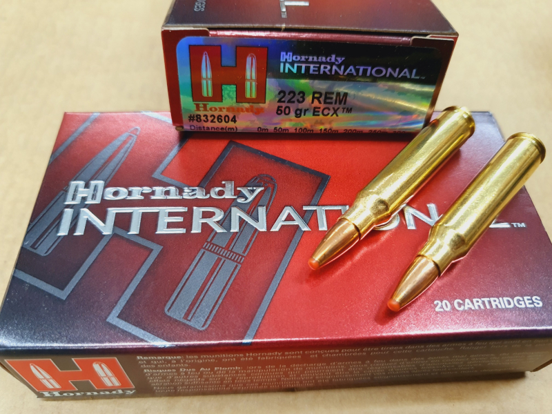 .223/50 ECX Bleifrei Hornady International 20 stk. No. 832604 # – Bild 1