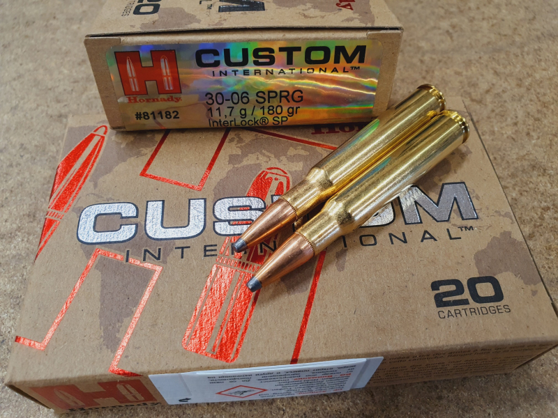 .30-06/180grs Interlock SP Hornady Custom International 20 stk. No. 81182 – Bild 1