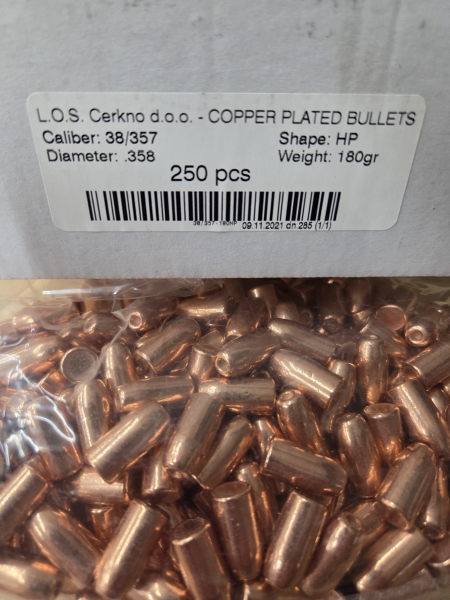 .38-357/180grs. LOS verkupferte HP 1000 Stk. – Bild 1