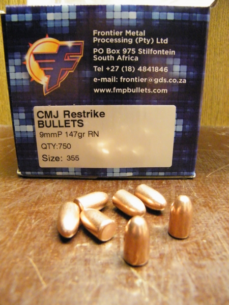 9mm/147grs. Frontier RN verkupferte Geschosse 750 Stk. – Bild 1