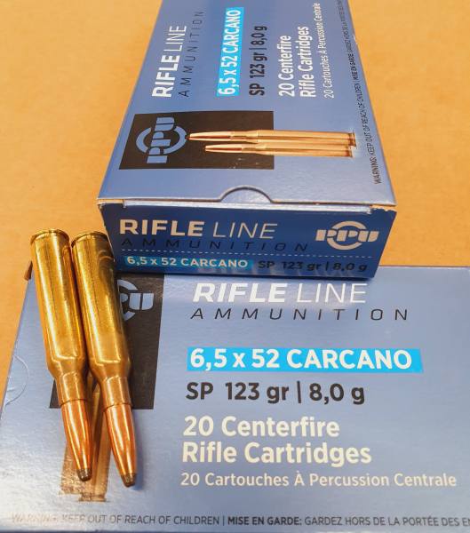 6,5x52 Carcano/123 grs. Teilmantel PPU 20 stk. A-207 – Bild 1