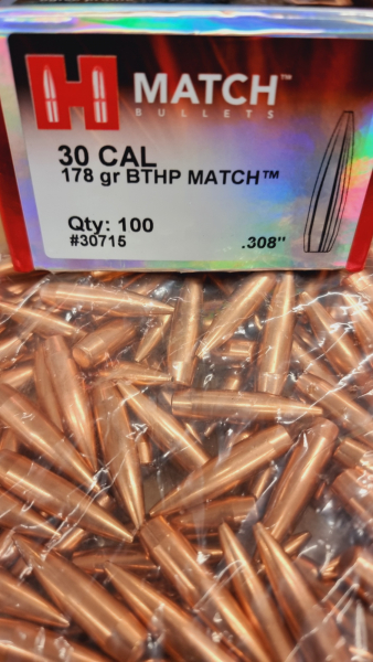 .308/.30-178grs HPBT-Match Hornady Geschosse 100 Stk. No. 30715 – Bild 1