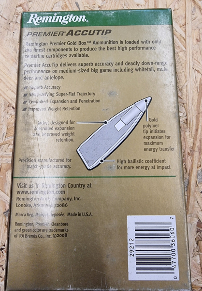 .300WinMag/180 grs.Accutip BT Remington 20 stk. No: PRA300WC Angebot!! – Bild 2