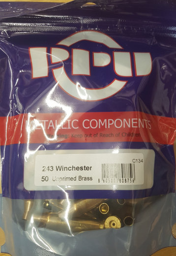 .243 Winchester Boxer-Hülsen PPU 50 Stk. #C-134# – Bild 1