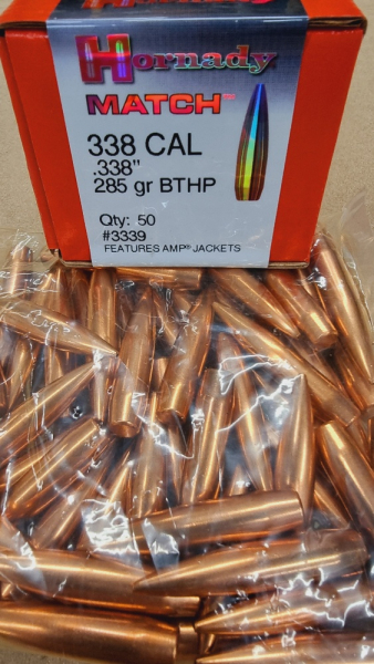 .338/285 grs #3339# Hornady Geschosse HPBT 50 stk – Bild 1