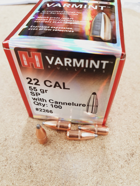 .22/.224-55grs SP WC Hornady Geschosse 100 Stk. No. 2266 # – Bild 1