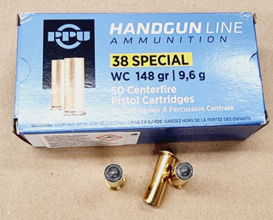 .38special/148grs A-049 PPU WC 50 Stk. – Bild 1