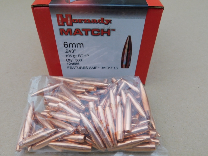6mm.243/105 grs HPBT Hornady Match 100 stk No. 24585 # – Bild 1