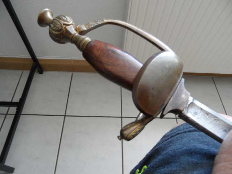 Antiker Rapier / Degen mit Scheide 1828 – Bild 5