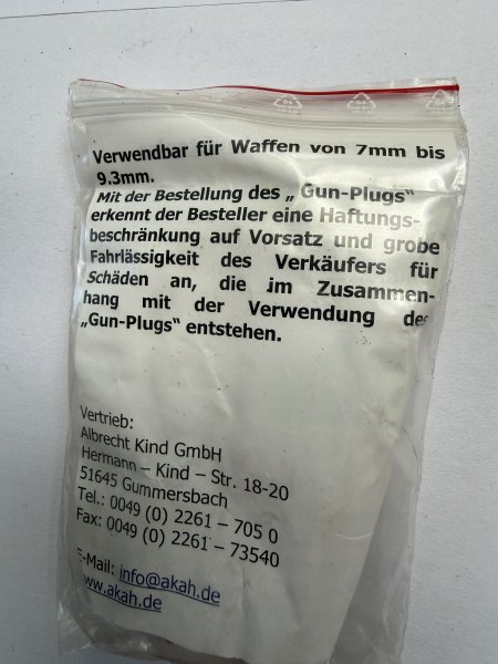 Gun-Plugs. - Laufstopfen – Bild 2