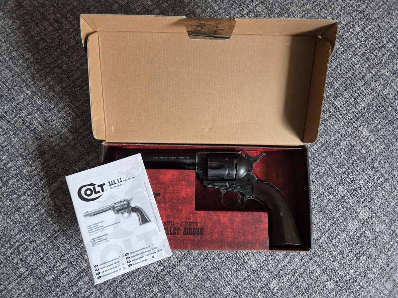 Colt Peacemaker Druckluftpistole CO2 mit Deko-Derringer – Bild 3