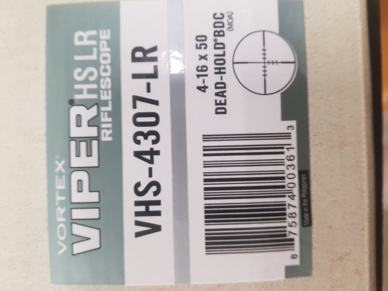 Zielfernrohr Vortex Viper HS LR 4-16 x 50 inkl. Montage – Bild 5