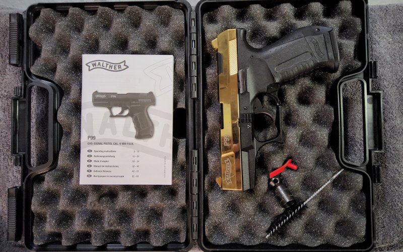 Walther P99 24 Karat Gold LTD. Edition 9mm Pak Sammlerstück – Bild 1