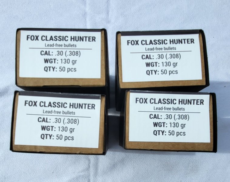 200 Fox Classic Hunter Geschosse .30 130gr – Bild 2
