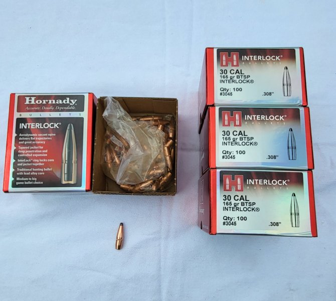 360 Hornady Interlock Geschosse .30 165gr – attēls 1