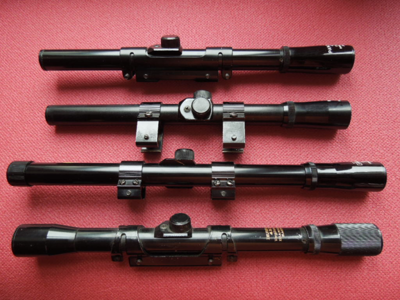 Konvolut 4 ZFR f. LG v. Anschütz - Hunter - Panorama 4 X 15 made in Japan+Dianawerk Rastatt 4 X 20 – Bild 2