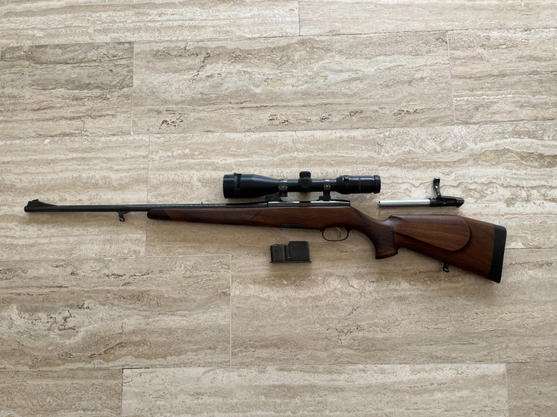 Repetierbüchse Steyr Mannlicher Luxus Kal. 7x64 mit Schwenkmontage und Stecher – Bild 3