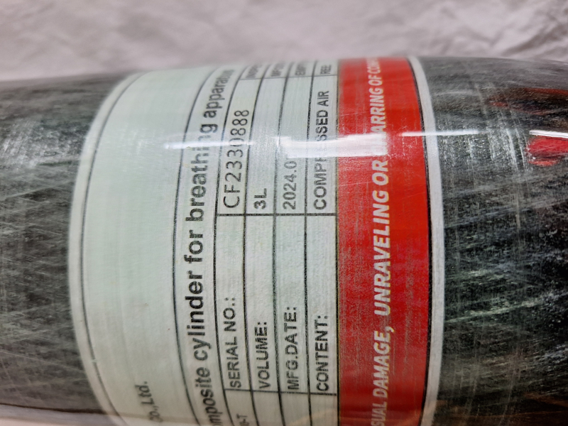 3Liter Carbon Verbundmaterial Taucherflasche – Bild 3