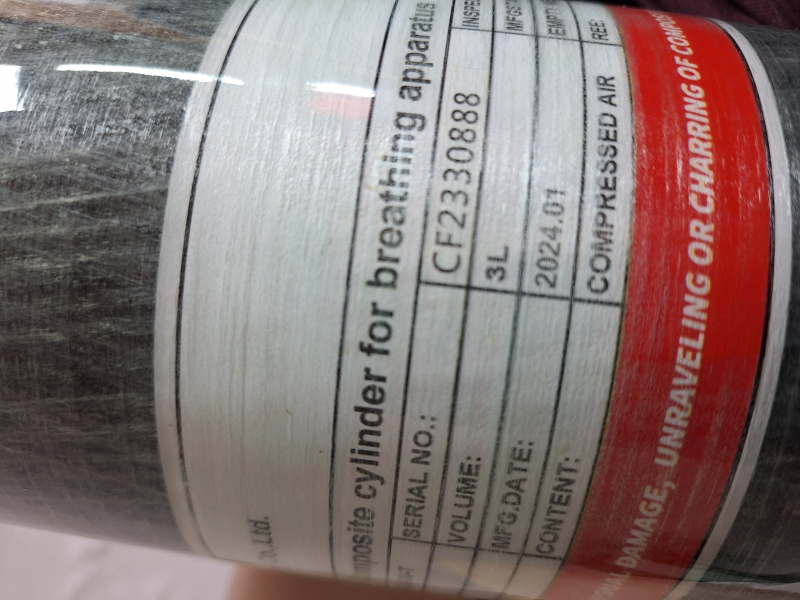 3Liter Carbon Verbundmaterial Taucherflasche – Bild 5