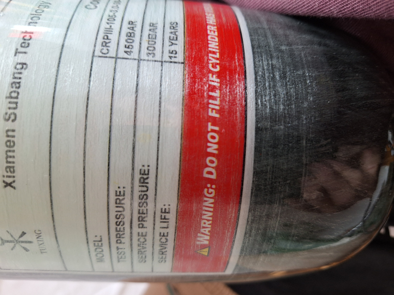 3Liter Carbon Verbundmaterial Taucherflasche – Bild 6