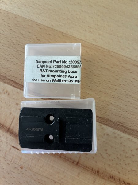 Adapterplatte Aimpoint für Walther PPQ – Bild 2