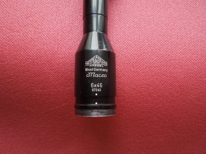 Premium HERTEL & REUSS "MACRO" 6 X 46 Abs. # 1 Tubus 26/27mm m. 14mm 70° Schiene TOP Glas! GERMANY – Bild 2