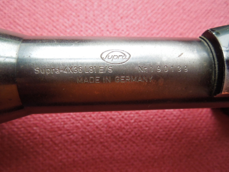 Vintage B.NICKEL "SUPRA" 4 X 36 Abs. # 1 + SEM f. MAUSER K98 Tubus 26mm aus STAHL! made in GERMANY – Bild 3