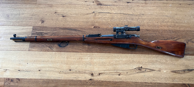 Schöner Mosin Nagant Mod. 91/30 im Kal. 7,62x54R. inkl. original ZF, Baujahr 1942 – Bild 1