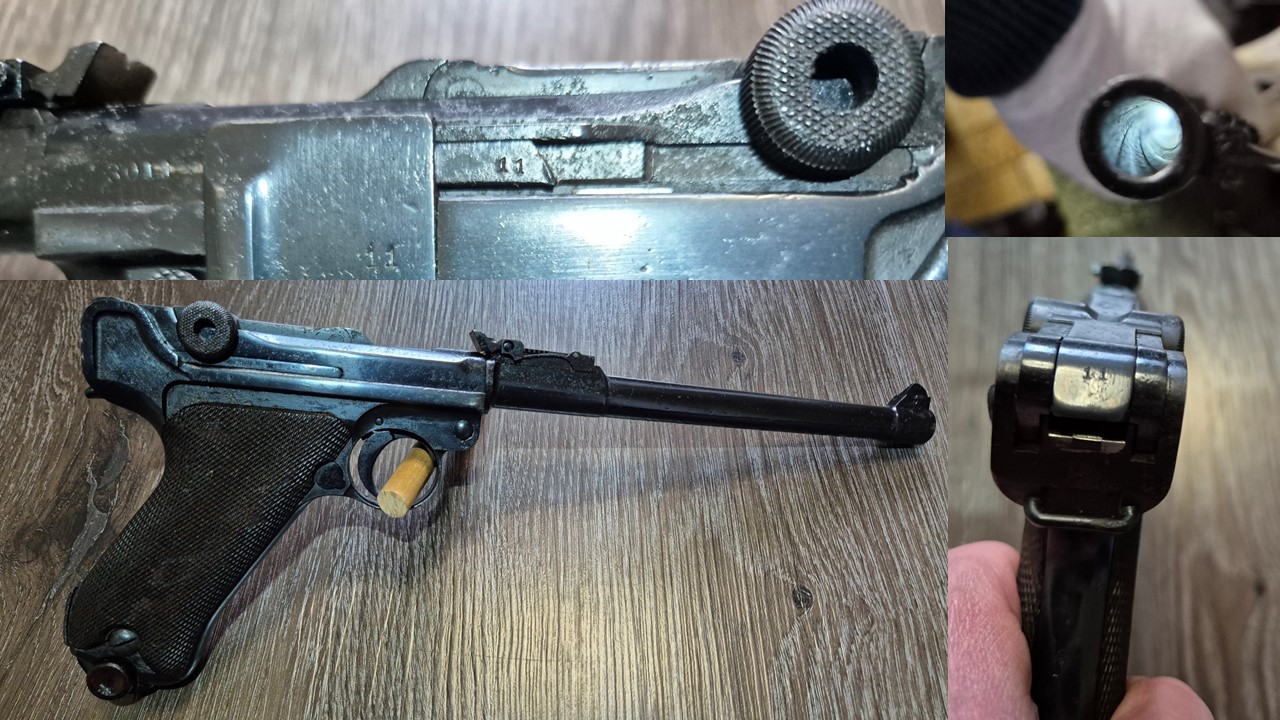DWM Lange Pistole 08 Artillerie (ARI) mit Leder-Holster & Anschlagschaft – Aus Sammlung – Guter Zust – Bild 2