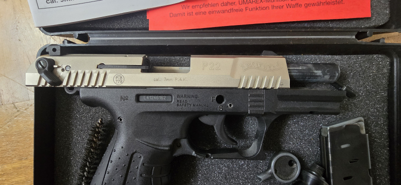 Walther P22 Schreckschusspistole 9mm P.A.K. PTB [PTB-778] OVP – Bild 2