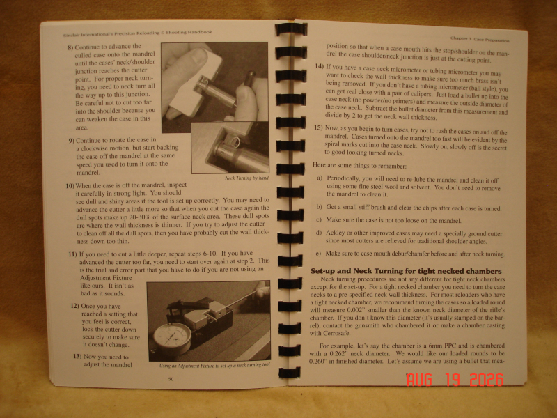 Wiederladen - Reloading - DEFA - Sinclair International - Precision Reloading & Shooting Handbook - – Bild 2